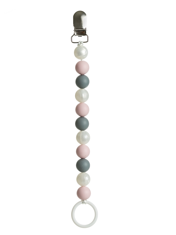 Pacifier holder (pearl-rosa-grey)