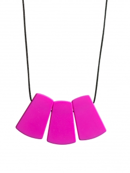 Nursing Necklace (fuchsia drop)