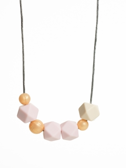 Nursing Necklace (pearl rosegold-rosa-ivory)