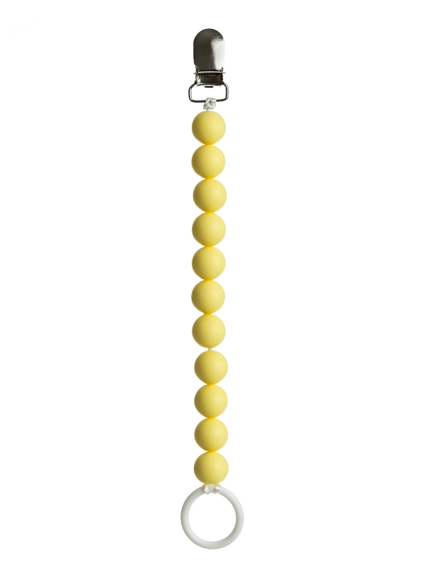 Pacifier holder (pale yellow)