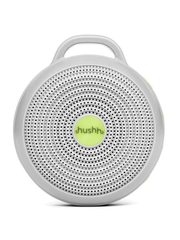 A white noise machine Hushh is a powerful tool in your infant sleep routine and helps baby fall asleep fast and minimizes sleep disruption from the outside world. Hushh creates a constant, soothing sound that helps lull your baby to sleep by mimicking the sound of the womb. Now you can take a familiar and comforting sleep sound with you wherever you go!