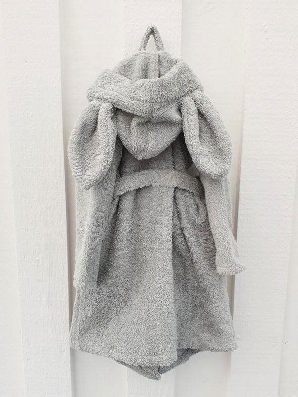 Super soft and luxurious Summerville bathrobe with adorable bunny ears.