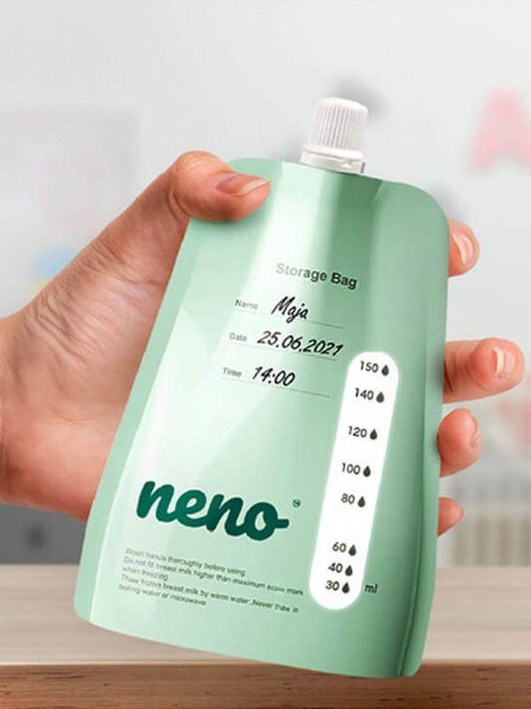 Neno Breastmilk Storage Bags - handy and space-saving when you're on the go.