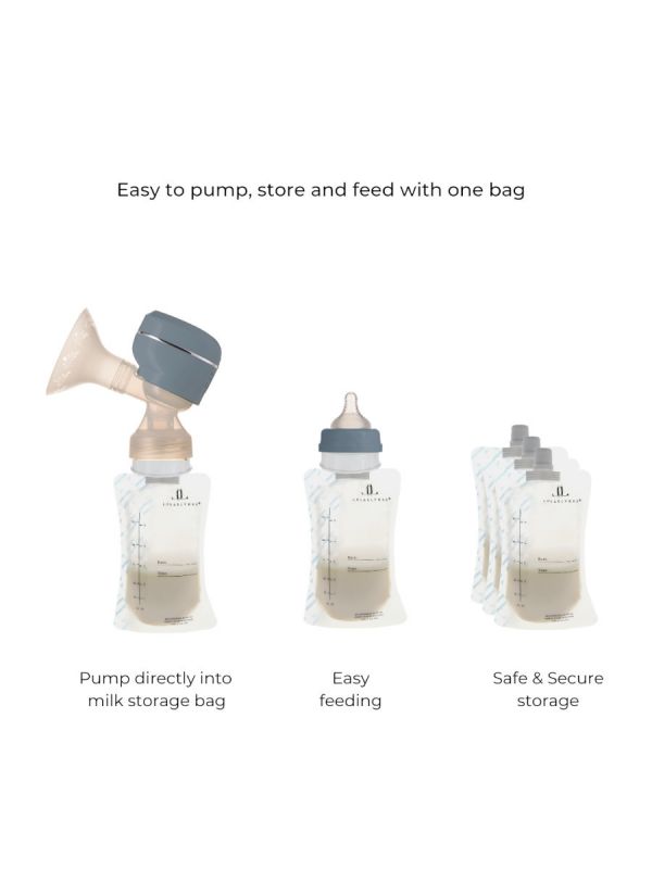 Store, freeze and protect breast milk with pre-sterilized Lola & Lykke milk storage bags.