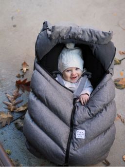 Car Seat Coco's slip-on cover for the car seat, grey