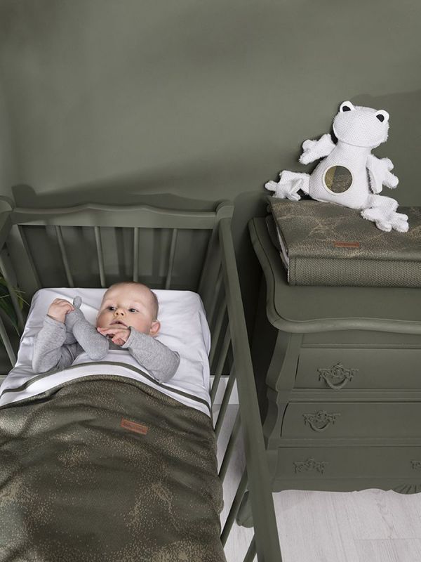 Cute and soft Baby´s Only Stuffed Frog For Baby. Babysafe mirror where baby likes to watch for themselves.