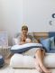 Buddy nursing pillow / body pillow, Blue grey moon