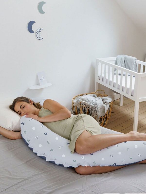 Buddy nursing pillow / body pillow, Blue grey moon