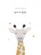 Greeting card giraffe - super paljon onnea