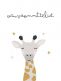 Greeting card giraffe - vauvaonnittelut