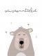 Greeting card bear - vauvaonnittelut