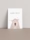 Greeting card bear - senkin ihana