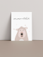 Greeting card bear - vauvaonnittelut