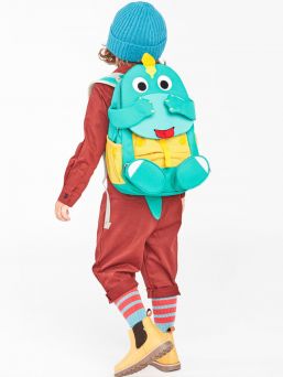 Affenzahn - large backpack, Turquoise Dino