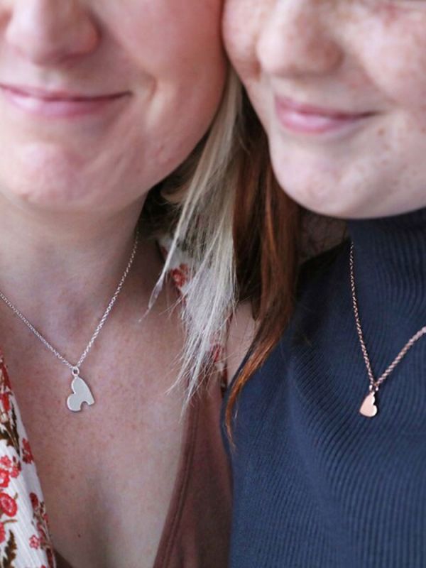 Mother & Child - Heart Puzzle Necklaces