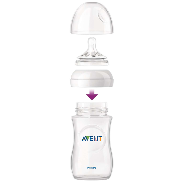 Philips Avent - Glass bottle Natural 8oz/240ml