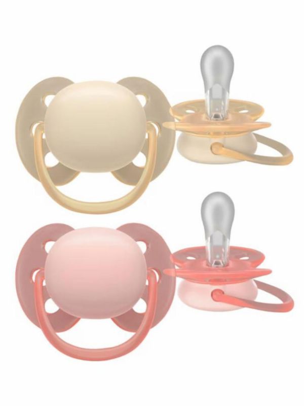 Philips Avent - pacifier Ultra Soft 0-6 months, rose/vanilla
