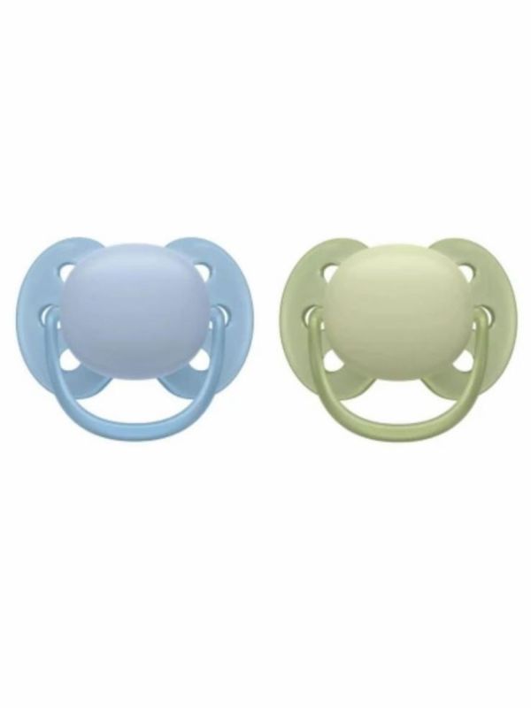 Philips Avent - pacifier Ultra Soft 0-6 months, sininen/sage