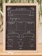 Ginger Ray Baby Milestone Chalkboard Sign. Keep track of your new arrivals development with this baby milestone tracker chalkboard.