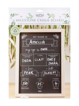 Ginger Ray - Baby Milestone Chalkboard Sign