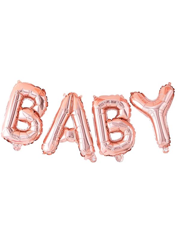 Ginger Ray foil balloon Baby, rosegold 