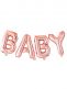 Ginger Ray foil balloon Baby, rosegold 