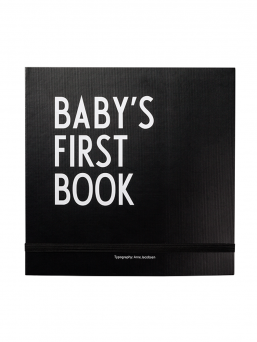 Design Letters Baby´s First Book babybook (black)