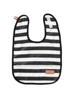 Baby Wallaby's stylish bib for baby. The bib is waterproof and soft. It is easy to wipe the food stains and it is wonderfully soft, so you can easily put it to your diaper bag. Bib is easy to attach with a velcro strap.