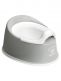 babybjorn-smart-potty-grey. Baby Björn Smart Potty, which is compact and easy to clean. The potty is also perfect for taking on trips, to the cottage and to grandma's, it's small and doesn't take up too much space when traveling. When there's an emergency, the potty is always with you.