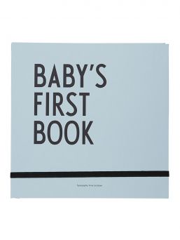Design Letters - Baby´s First Book babybook - babyblue