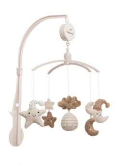 Baby´s Only - Musical mobile Heaven, clay/warm linen