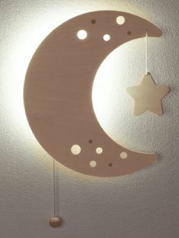 Baby's Only battery-powered wall lamp for kidsroom.