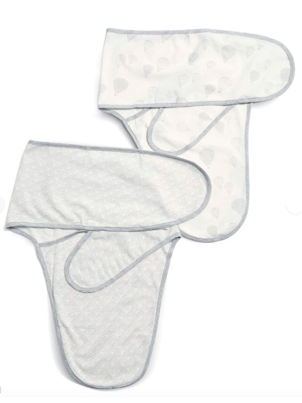 Mamas & Papas lovely light swaddles 0-3 months. 2-Pack.