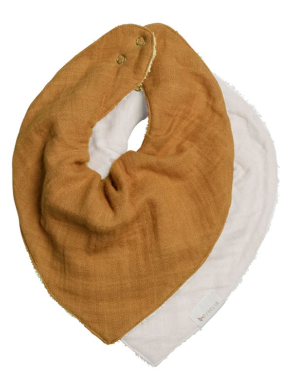 Fabelab - bandana bib 2-pack, fawn