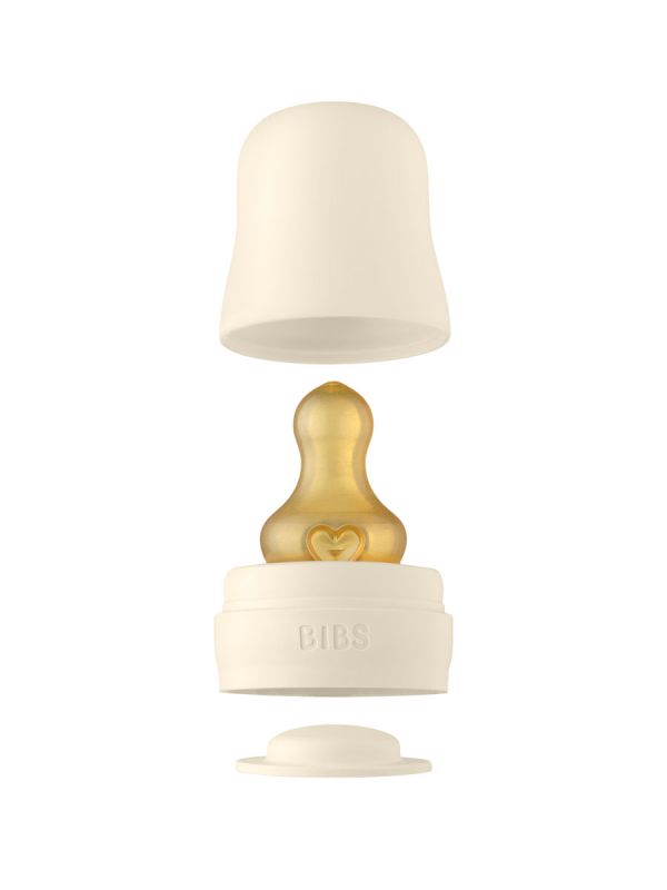 Bibs - baby glass bottle - 110ml, Ivory