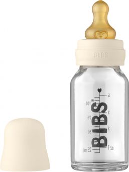 Bibs - baby glass bottle - 110ml, Ivory