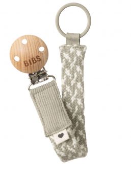 BIBS - Pacifier Clip Braid - Sand/Ivory