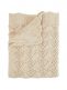 BIBS Wavy Knitted Blanket baby nap blanket, light beige