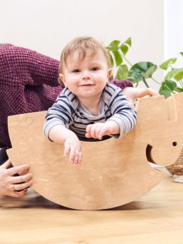 bObles Elephant developing the child's motorcycles. bObles playroom furniture inspires the child to move and practice the child's motor skills without noticing. bObles Elephant's play facilities are endless.