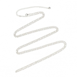 Silver plated necklace 140cm +10cm