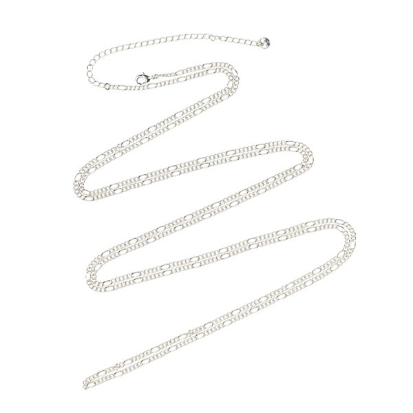 Silver plated necklace 140cm +10cm