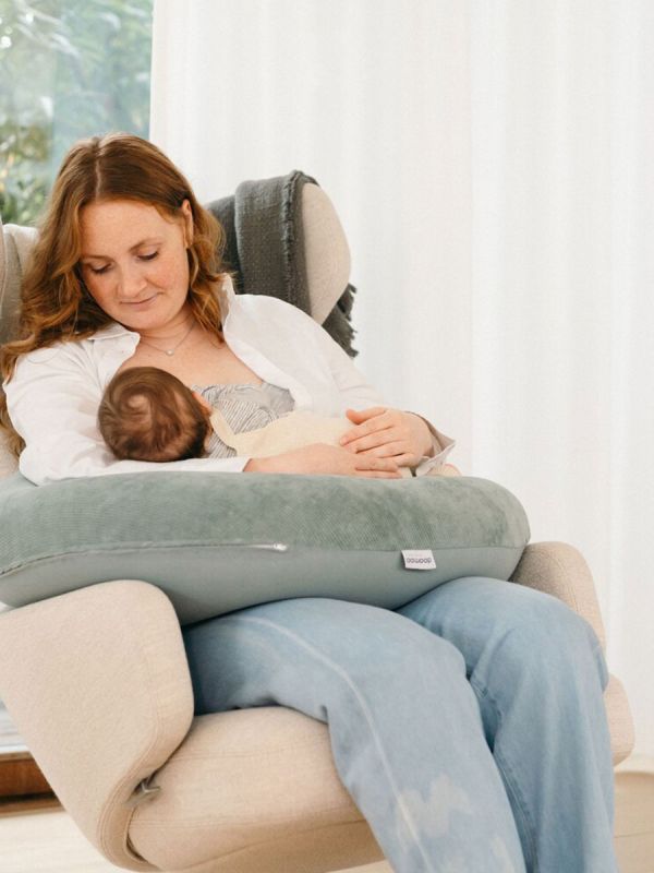 Buddy nursing pillow / body pillow, corduroy green