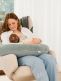 Buddy nursing pillow / body pillow, corduroy green