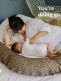 Buddy nursing pillow / body pillow, leopard bronze