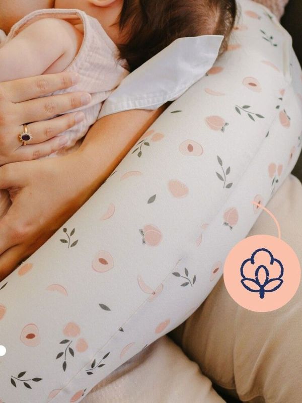 Buddy nursing pillow / body pillow, peaches