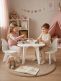 Butterfly children's table and 2 chairs - white children's table set