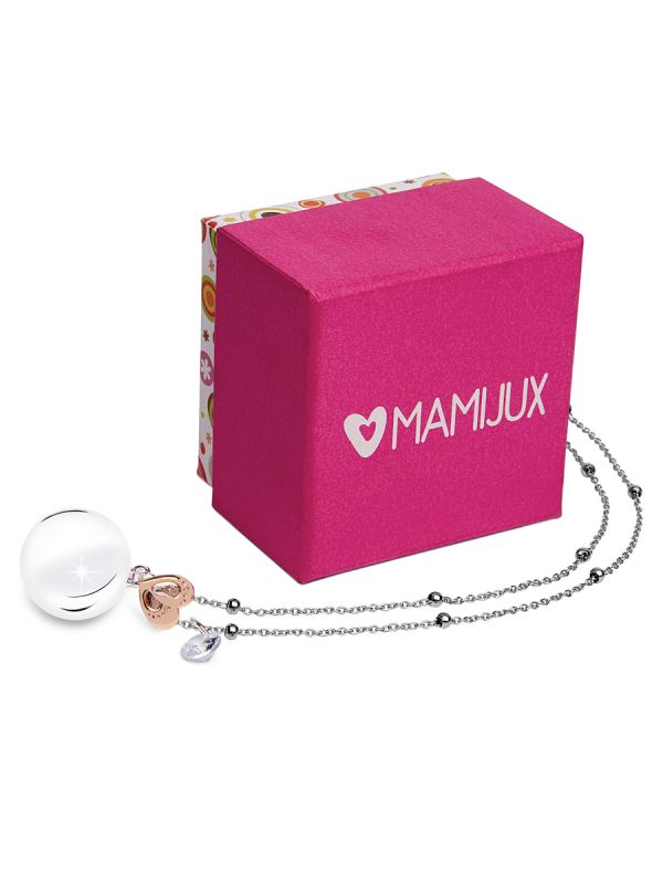 MAMIJUX - bola jewelry - white crystal charm