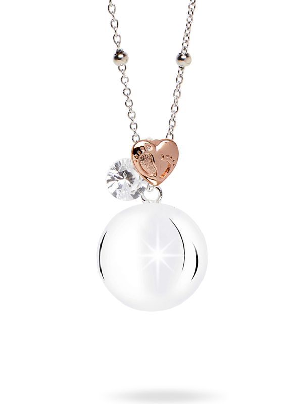 MAMIJUX - bola jewelry - white crystal charm