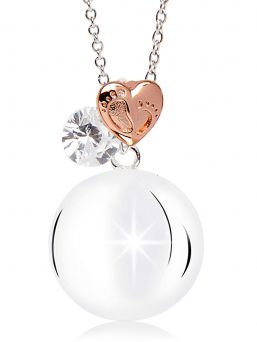 MAMIJUX - bola jewelry - white crystal charm