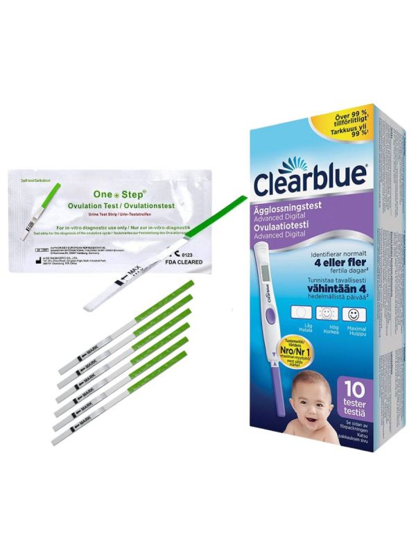 Clearblue Advanced Digital ovulation test 10 pcs and ovulation test strip 7 pcs
